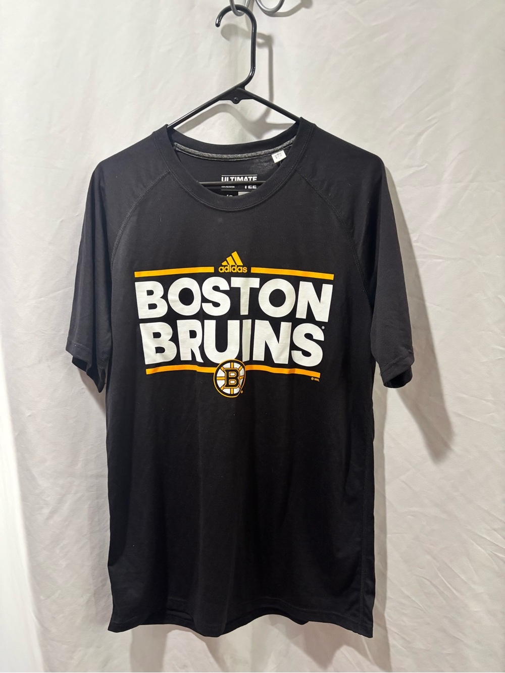 NEW Adidas Black Boston Bruins Short Sleeve Tee